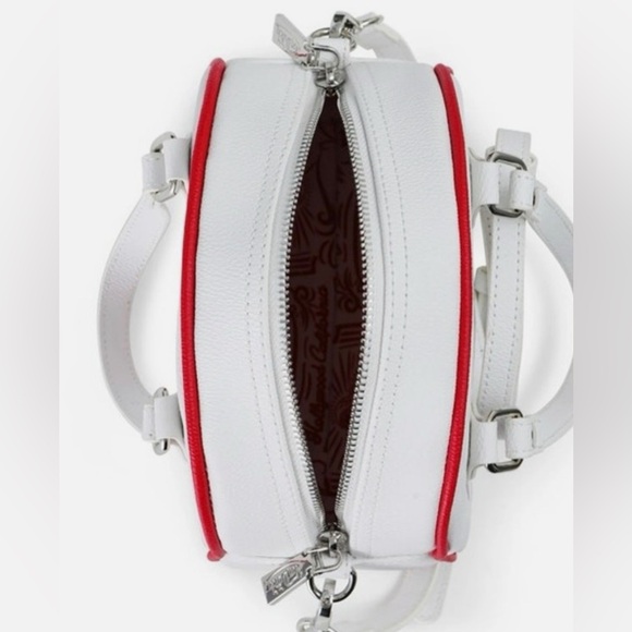 Von Dutch Red & White Bowler Bag NWT - Picture 6 of 9